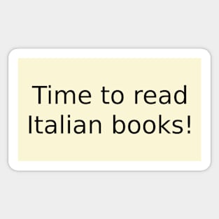 Time to read Italian books! Sticker